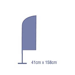 Beachflag Straight 41cm x 158cm