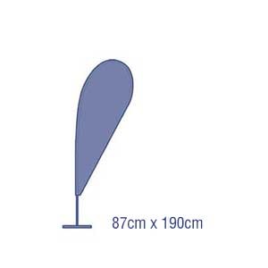 Beachflag Drop  87cm x 190cm